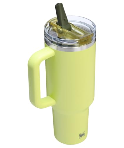 Image of STANLEY Quencher ProTour Flipstraw Tumbler, 40 oz, Prickly Pear | Built-In Straw & Handle | Cupholder Compatible for Travel | Leakproof Insulated Stainless Steel Cup | BPA-Free