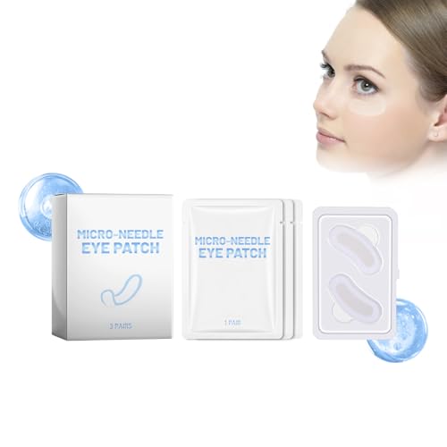 Micro Eye Patch Mascarilla Para Los Ojos, Parches Antiarrugas Bajo Los Ojos Con Micro Agujas, Mascarilla Hidratante Para Los Ojos Contra Arrugas Y Líneas Finas, 3 Pares