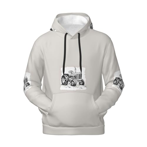 Sweat à capuche tracteur homme vêtement léger automne