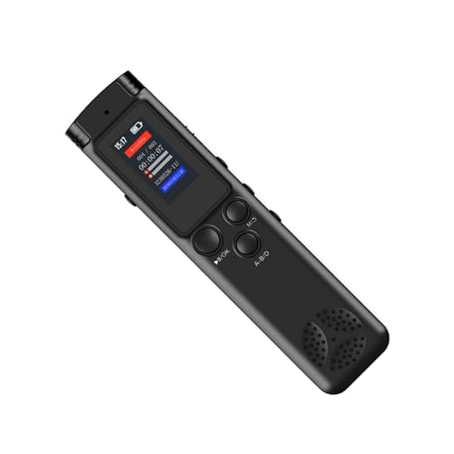 Grabadora digital profesional de 16 GB / 64 GB, dispositivo de conferencias activado por sonido de 0.96 pulgadas con velocidad variable activada por voz digital grabadora de voz