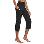 baleaf Womens Yoga Capri Pants High Waist Capri Leggings with Pockets Wide Leg Crop Exercise Workout Summer Pants - Image 2