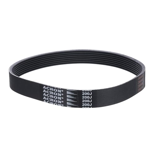 sourcing map 200J8 PJ V-Ribbed Belt 8 Ribs 20 Length x 0.74 Width x 0.14 Height, EPDM Rubber Poly V Belt, Multi Wedge Micro V Belt