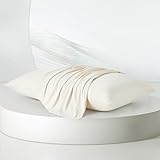 Dream Valley ホットスリーパー用冷却ピローケース、エンベロープピローケースキングサイズ2セット、シルクのように柔らかく、通気性のある深い眠りのための冷却生地、アイボリー、20インチ×36インチ