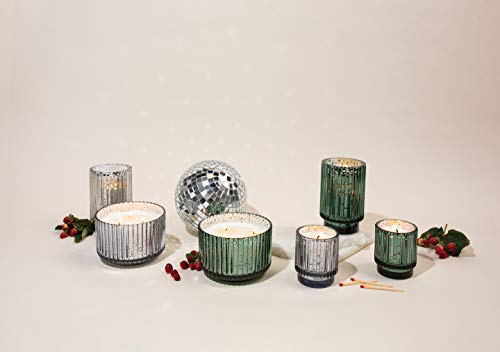 Paddywax Cypress & Fir Holiday Artisan Hand-Poured Scented Candle, 12-Ounce, Silver Mercury #TOP1
