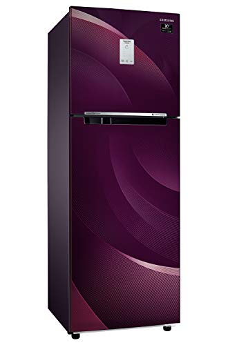 Image of Samsung 265 L 3 Star Inverter Frost Free Double Door Refrigerator(RT30A3A234R /HL,Rythmic Twirl PLUM)