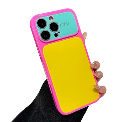 Protégez l'objectif de votre appareil photo avec la coque iPhone 17 jaune bleu