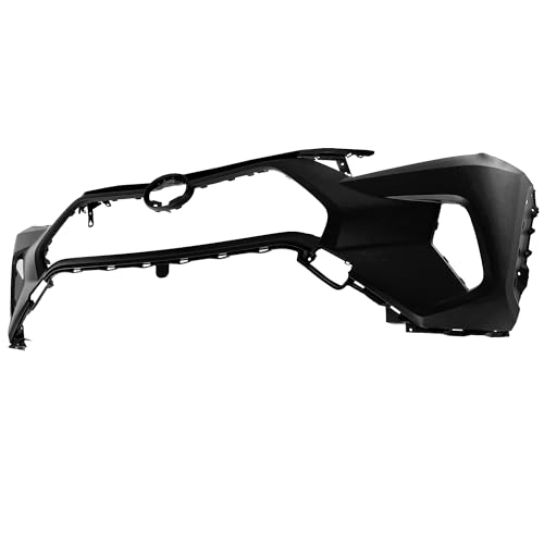 Image of FitParts Compatible with Toyota RAV4 2019-2024 Front Bumper Cover | Primed, Without Parking Sensor Holes, With Tow Hook Hole, Hybrid, Ready to Paint, OEM 521194A916, TO1000451