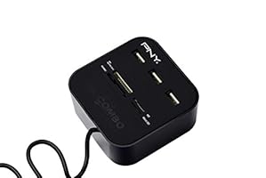 PNY Multi-Slot USB &amp; Flash Card Reader (P-UBSDRDR21K-RF)