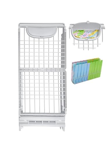 Jardin202 - Tendedero Plegable con Ruedas de Resina con 21m de Tendido Clips para Perchas y Cierre de Seguridad Incluye Cajón para Pinzas | Gris Claro