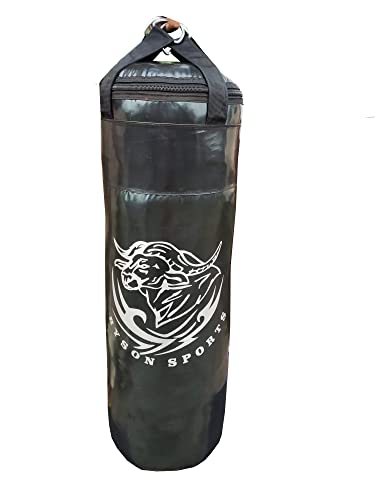 Image of Byson Super Strong Punching Boxing Kit Set for Boys and Children 3 Feet Punching Bag, 12 OZ Boxing Gloves, Hand Wrap, Chain, Skipping Rope, Hand Grip and Mouth Guard Heavy Bag