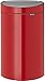 Produktbild Brabantia 114960 Touch Bin New mit herausnehmbaren Kunststoffeinsatz, 40 L, Edelstahl, Passion rot, 32.8 x 48.3 cm