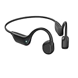 Bone Conduction Headphones, Wireless Bluetooth 5.3 Open-Ear Headphones with Mic, 10H Playtime Workout Headphones, Waterproof Sport Earphones Headset for Running, Gym, Hiking, Cycling (Black)