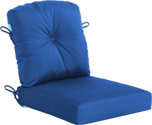 Image of QILLOWAY Outdoor Chair Cushion Set with Strings,Replacement Outdoor Cushions for Patio Furniture.(Royal Blue)