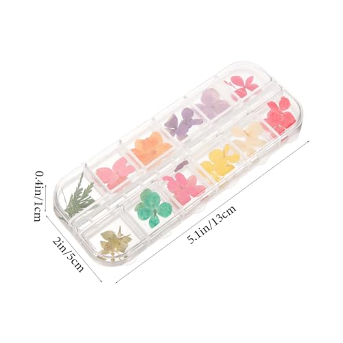 Kit de manualidades de resina epoxi con flores secas miniatura 2