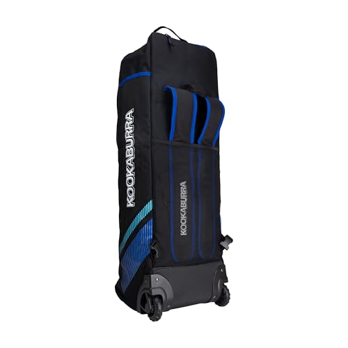 Kookaburra wd5000 Wheelie Duffle Cricket-Tasche, Schwarz/Blau