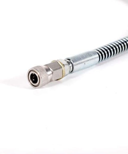 Refill Charging Adaptor + 60cm Microbore Hose Durable Brass 0~4500 PSI 8mm 1/2 Quick Insertion Fittings