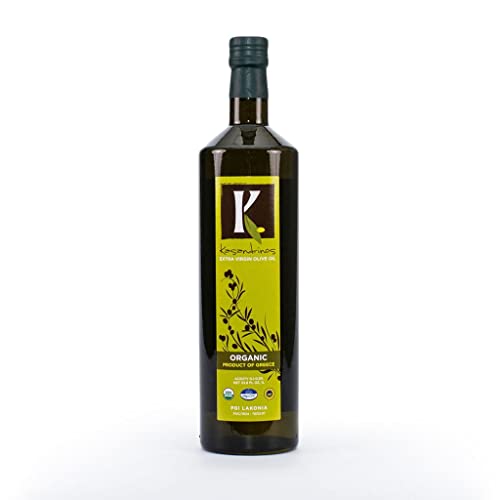 Kasandrinos Extra Virgin Olive Oil 1 Liter Glass Bottle from Greece