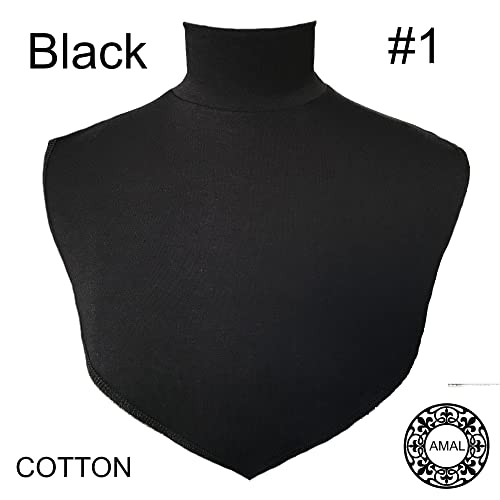 AMAL Muslim Fake Collar Hijab Extensions Neck Cover Under Top USA2