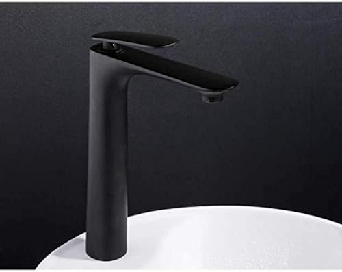 Robinet de cuisine noir mat en laiton massif pour évier de style