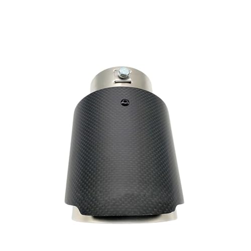 Embout d'échappement universel en inox sablé droit 76mm entrée et sortie pour voiture
