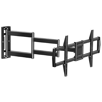 MOUNTUP Full Motion TV Wall Mount with 30” Extension & Tilt & Swivel for Most 42-75 Inch TVs, Long Arm TV Mount Corner Bracket Articulating Arm Mount, Max VESA 600x400mm and Up to 77 lbs