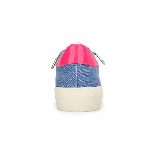 Image of VINTAGE HAVANA Womens Reflex Slip On Casual Fashion Sneakers - Denim Pink Pop, 7.5