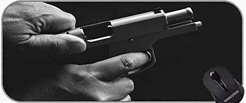 YENDOSTEEN Grande tappetino per mouse da gioco, pistole armi armi mousepad xxl per il gioco