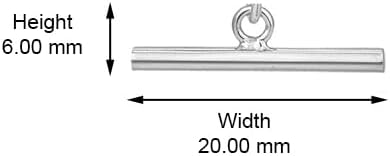 Vanbelle Sterling Silver Jewelry - Rhodium Plated with 925 Stamp - Circle and Bar Pendant Necklace - Elegantly Handmade for Women - 16" Chain + 2" Extender - Image 4