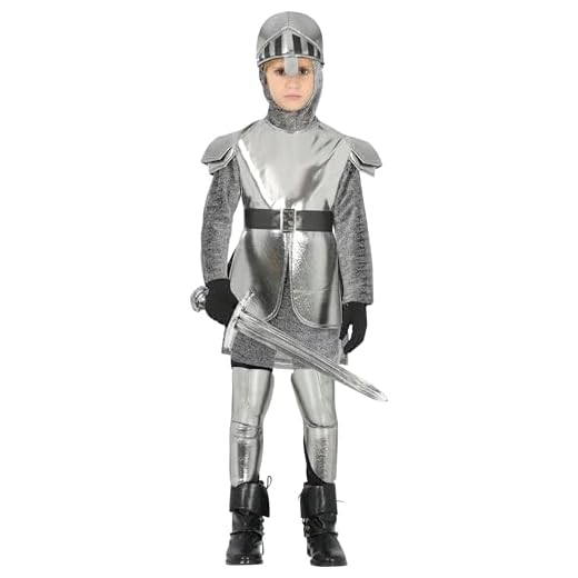 FIESTAS GUIRCA Disfraz de Caballero con Armadura para niño de 10 a 12 años