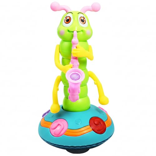 Jouet chenille pour bébé avec saxophone dansant lumières et musique