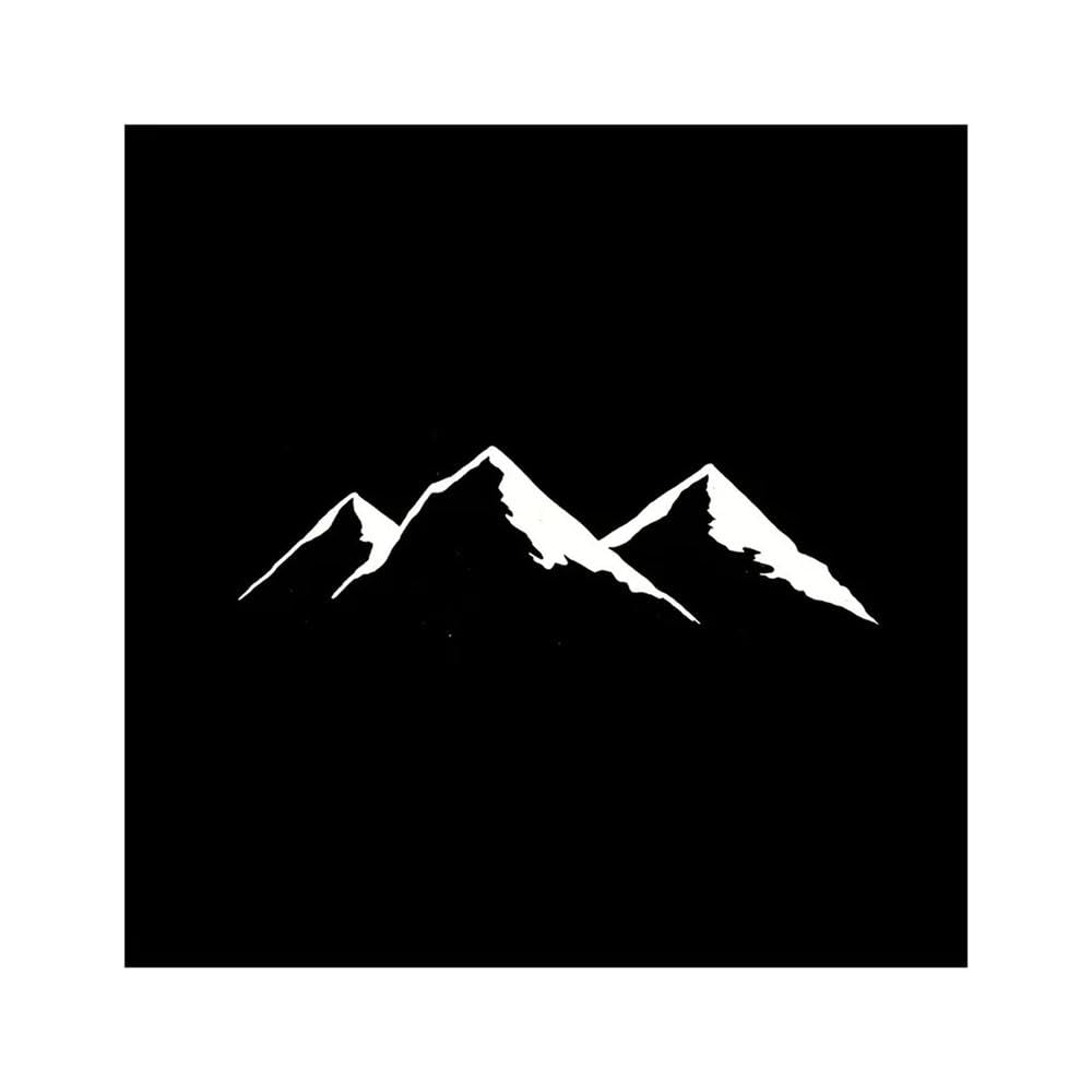 Auto Accessory Mountain Range Car Decal Waterproof Removable Sticker for Trunk Window Glass Body(White)