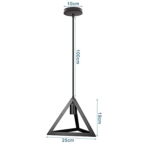 Plafonnier médiéval rétro et suspension minimaliste avec douille E27 - 5
