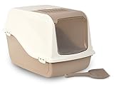 MP Bergamo Maison De Toilette Ariel Top Free + Pelle À Litiere pour Chat Beige Beige