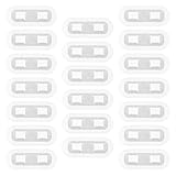 Garneck 20 Selbstklebende Rohrschellenhalterung für 13–16mm Wasserrohre Kunststoff Rohrbefestigungsklammer Witterungsbeständig und Schnelle Montage für Abfluss und Entwässerungsrohre