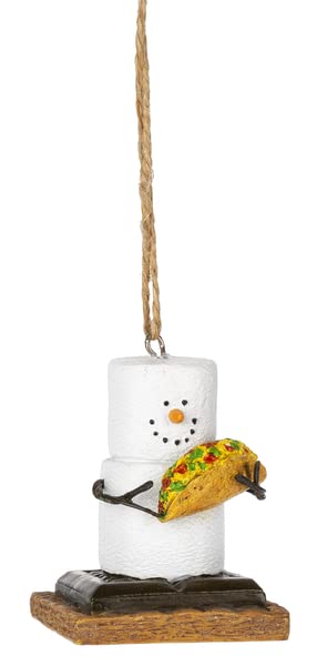 Smore's Favorite Foods Christmas Ornament Kitchen Chef Culinary Decorative Hanging Christmas Tree Ornament (This is How I Roll) (Taco)