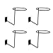 B Baosity 4pcs Acero Soporte de Pared para Casco Gancho de Casco de Bici para Tienda de Accesorios Motocicletas