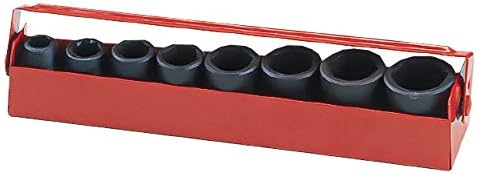 Genius Tools TF-002 8Piece 3/8" Dr. Metric Impact Socket Set