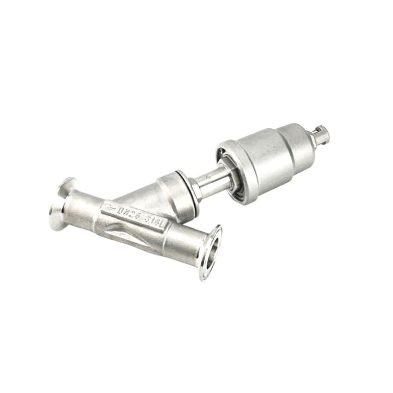 Vanne de siege angulaire pneumatique simple effet 3/4 pouce pour fluide - 2