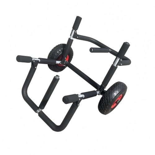 Xgdsnly Carro Kayak Plegable Neumáticos con Dibujo Carro Surf Plegable Portátil Soporte Rodante para Arena, Suelo Irregular