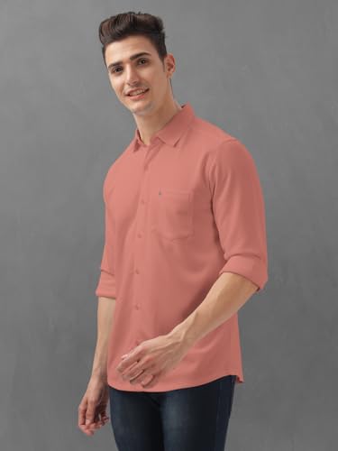 Image of BULLMER Trendy Regular Fit Solid Full Sleeve Causal Shirt for Men.