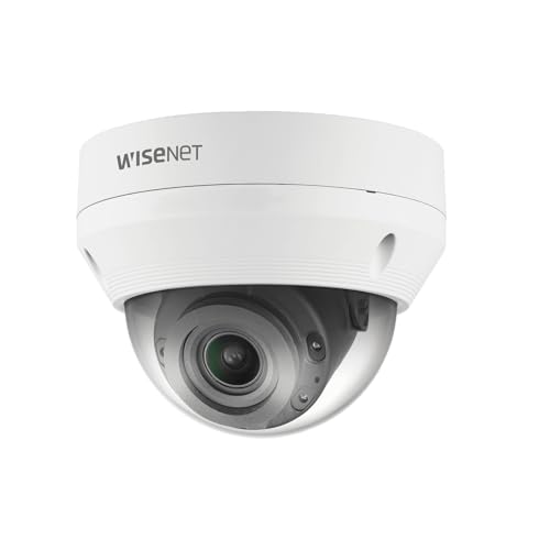 Hanwha Techwin QNV-8080R Wisenet Q Series 5M H.265 IR Dome Camera, 1/2.8" 5MP CMOS, Max. 5Megapixel (2592 x 1944) Resolution, 3.2~10mm (3.1x) Motorized Varifocal Lens