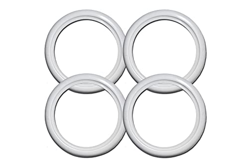 Atlas 13'' INCH White Wall Tire Insert Trim Set x4 Pieces