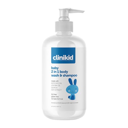 Image of Organic Baby 2-in-1 Body Wash & Shampoo, Deeply Cleanses the Skin and Hair, Soft and Smooth Hair, 8.45 Fl Oz (1)
