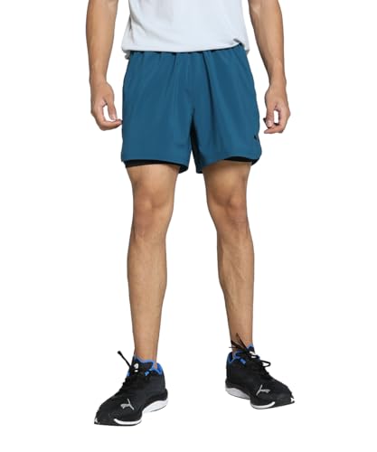 Short tricoté bi matière extensible et confortable pour entraînement