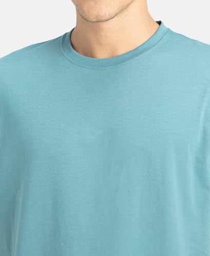 Image of Jockey 2726 Men Super Combed Cotton Rich Solid V Neck Half Sleeve T-Shirt