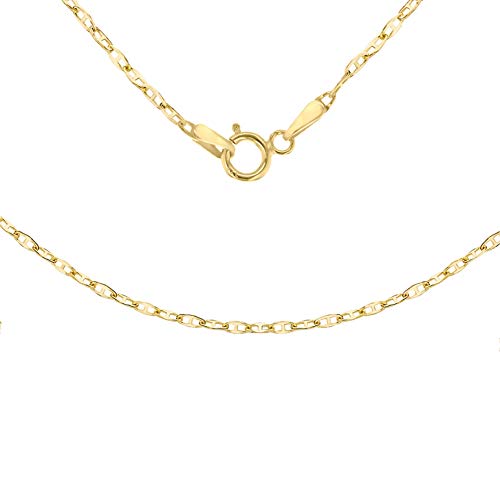 Maille ancre chaîne femme Carissima Gold or jaune collier fin 9k