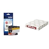 【A4用紙500枚セット】【brother純正】インクカートリッジイエロー(大容量) LC3133Y 対応型番:DCP-J988N、MFC-J1500N、MFC-J1605DN 他