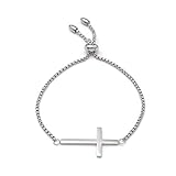 Tolles Basic und eleganter Blickfang: Armband aus poliertem Edelstahl, kombinierbar mit weiterem Armschmuck in Edelstahl oder Gold, aber auch solo ein edler Hingucker