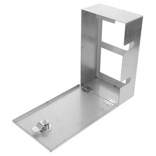 Boîte à Prises Verrouillable LIFKOME en Acier Inoxydable Étanche pour Prise Murale