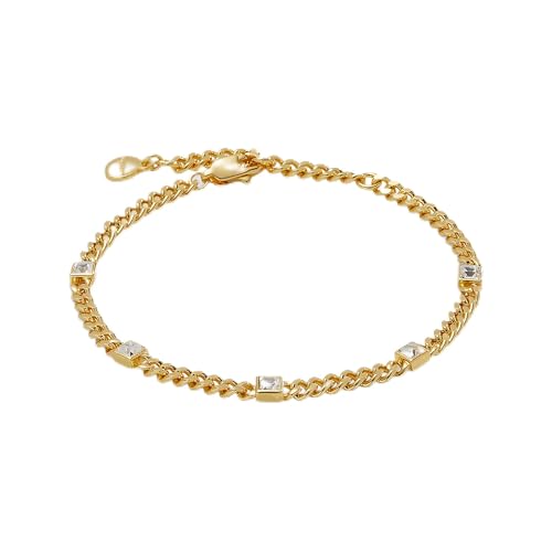 Image of Alex and Ani September Birthstone Sapphire Curb Chain Bracelet